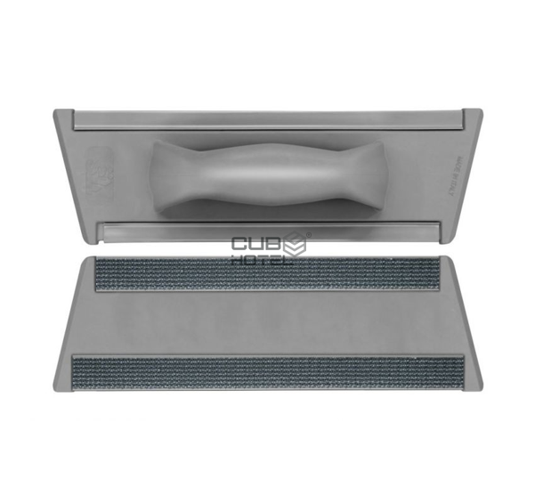 Manual frame with Velcro for cleaning glass Grey